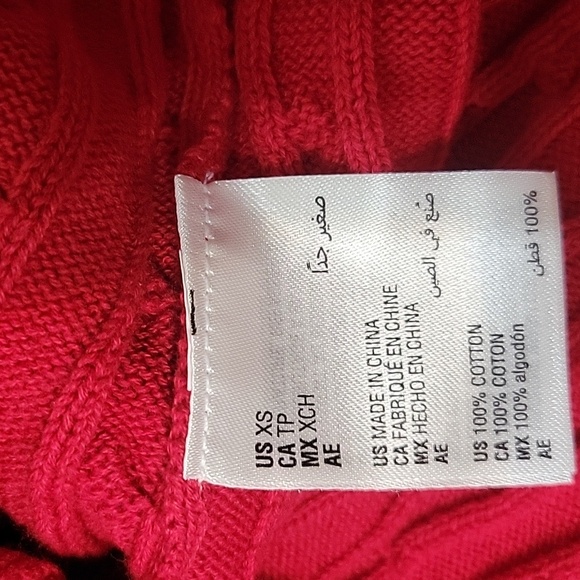Karen Scott Red V-Neck Sweater for Women in Size XS - Picture 7 of 8